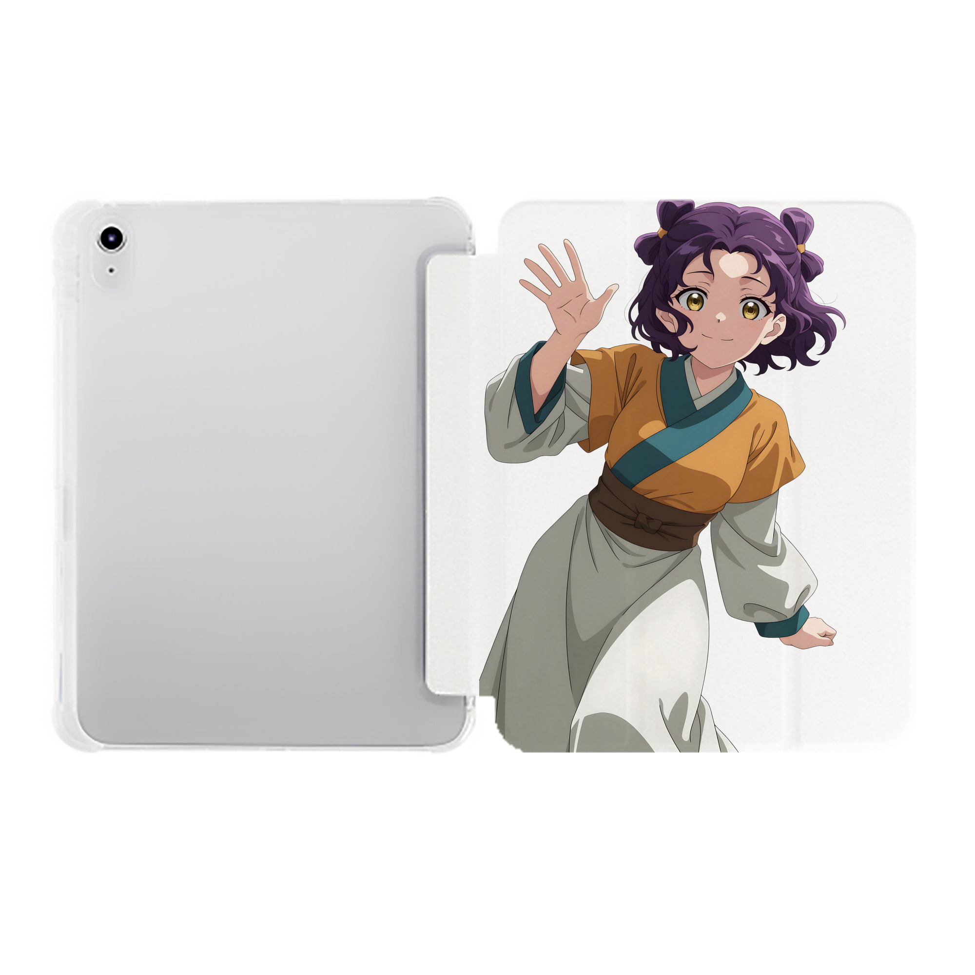 （画像用） 薬屋のひとりごと The Apothecary Diaries IPad ケース ペン収納付き 三つ折りスタンド PUレザー×シリコン 対応機種9.5/10.5/10.9インチ